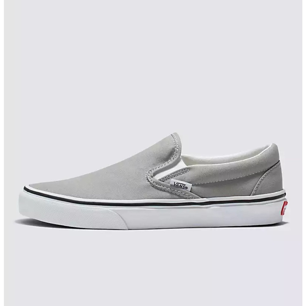 Vans slip on grey new w box sz 7.5